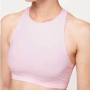 Lululemon Energy Bra *High Neck in Pink Glow